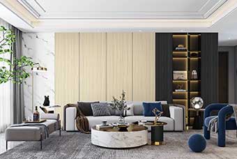 三门峡轻奢风格-客厅