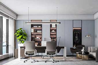 三门峡轻奢风格-书房