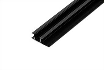 三门峡航空纤维墙咔铝合金带灯中条（哑黑氧化）