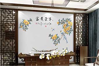 三门峡森佰汇航空纤维墙咔（富贵荣华）