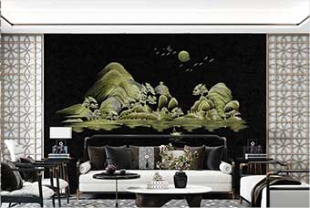 三门峡森佰汇航空纤维墙咔（湖光山色）